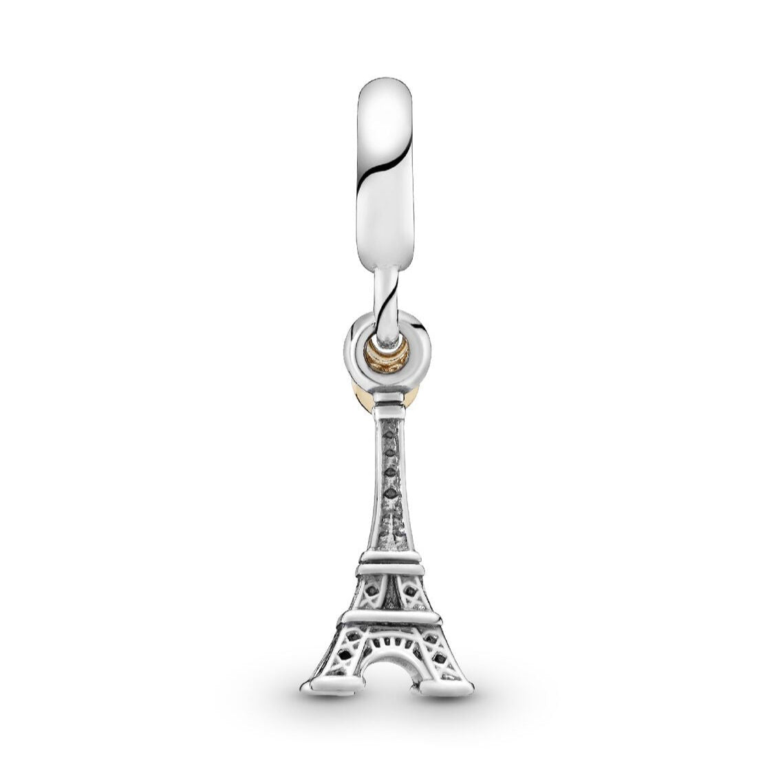 Pandora Eiffel Tower Paris & Heart Dangle Charm silver; gold sterling-silver; gold Dangle by The Alternative Bead. Your Jewelry Retailer from Germany