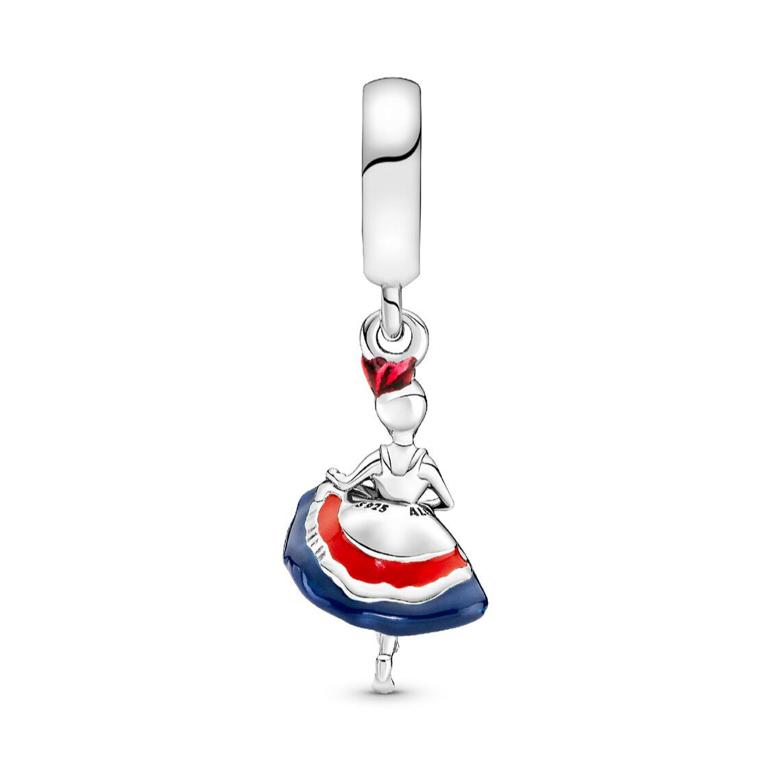 Pandora French Cancan Dancer Dangle Charm silver; red; blue sterling-silver; enamel Dangle by The Alternative Bead. Your Jewelry Retailer from Germany
