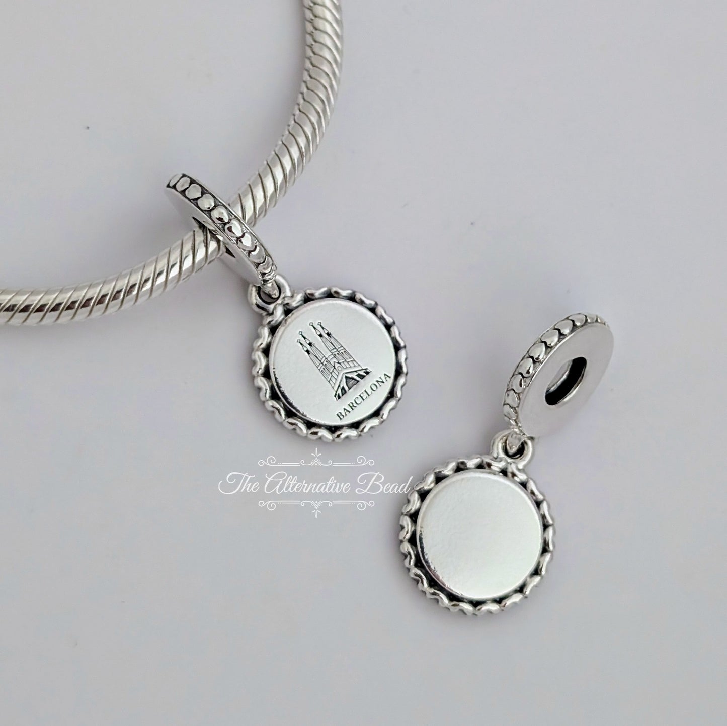 Pandora Sagrada Familia Engravable Dangle silver sterling-silver Dangle by The Alternative Bead. Your official Pandora Retailer from Germany
