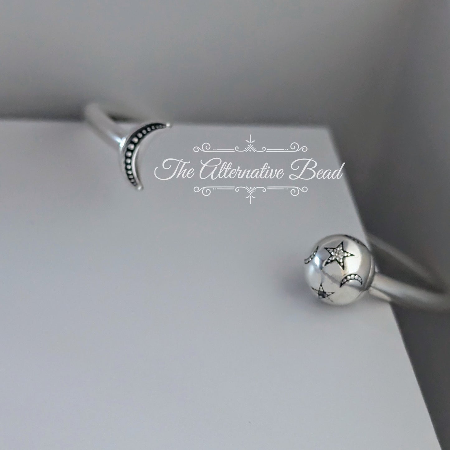 Pandora Moments Moon and Stars Open Silver Bangle silver sterling-silver Bangle by The Alternative Bead. Your official Pandora Retailer from Germany