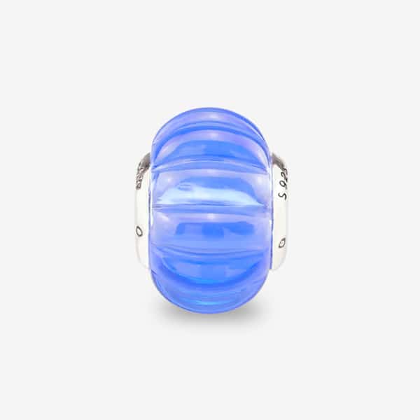 Praan Pablo Crystal Craved Charm blue crystal Bead by The Alternative Bead. Your official Praan Retailer from Germany