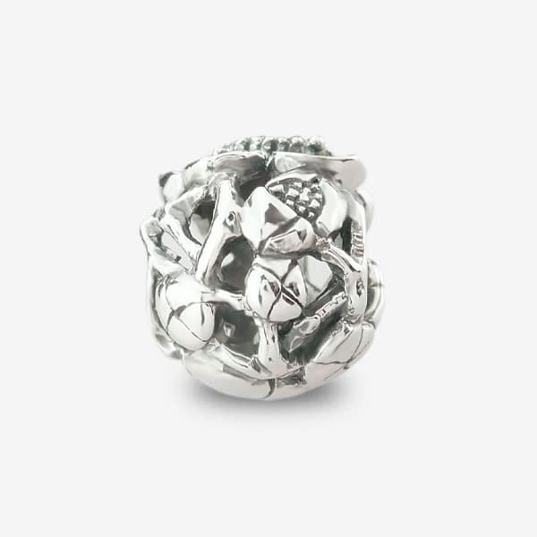 Praan Peach Blossom Charms silver sterling-silver Bead by The Alternative Bead. Your official Praan Retailer from Germany