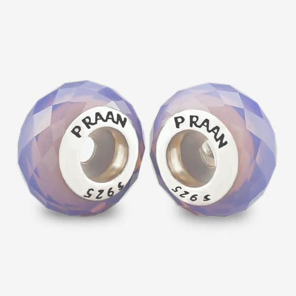Praan Peri Purple Crystal Stopper Charms purple crystal Stopper by The Alternative Bead. Your official Praan Retailer from Germany