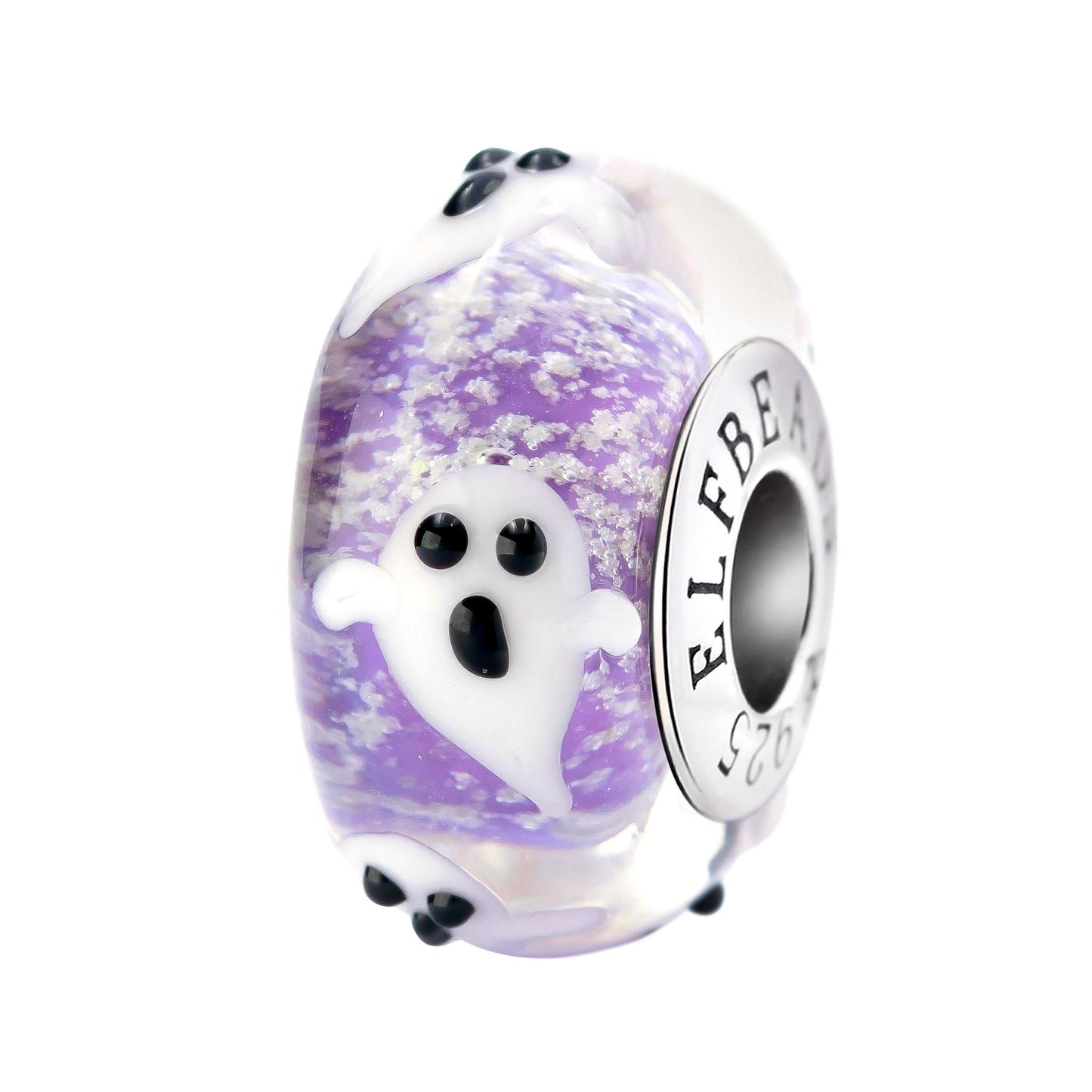 Elfbeads Phantom Ghosts Starlight purple; glow-in-the-dark glass Bead by The Alternative Bead. Your official Elfbeads Retailer from Germany