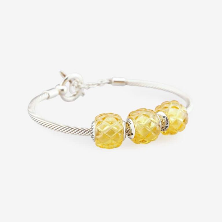 Praan Pineapple Crystalline Charms silver sterling-silver Bead by The Alternative Bead. Your official Praan Retailer from Germany