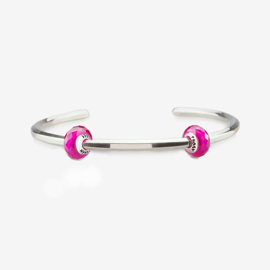 Praan Pink Ruby Synthetic Stopper Charms pink synthetic Stopper by The Alternative Bead. Your official Praan Retailer from Germany