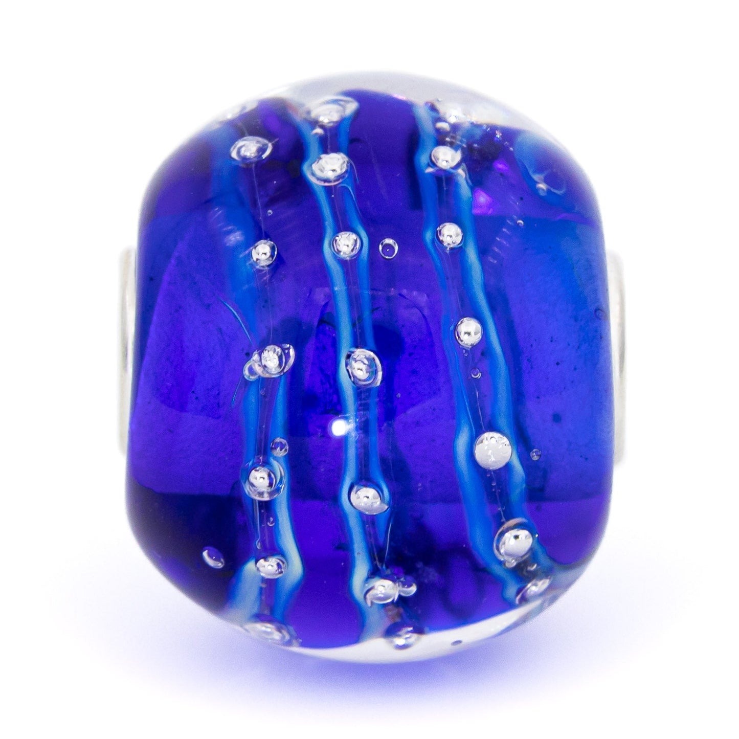 Elfbeads Pleiades Blue World sterling-silver; glass Bead by The Alternative Bead. Your official Elfbeads Retailer from Germany