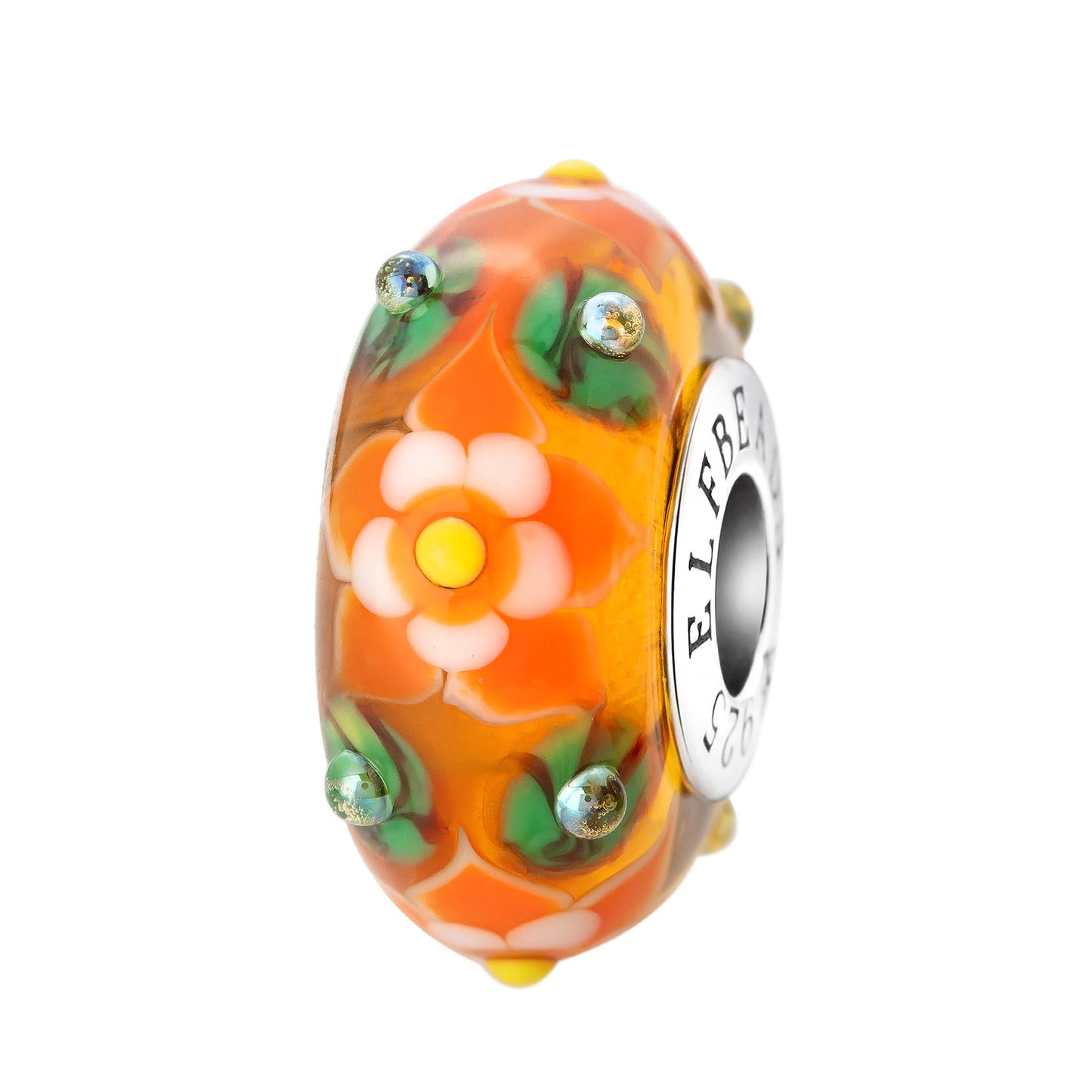 Elfbeads Pumpkin Blossom Bead by The Alternative Bead. Your official Elfbeads Retailer from Germany