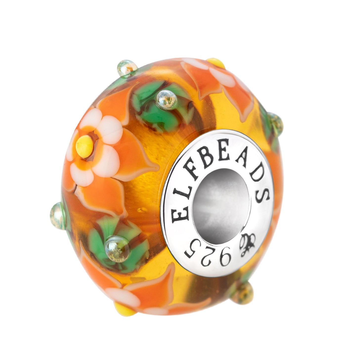 Elfbeads Pumpkin Blossom Bead by The Alternative Bead. Your official Elfbeads Retailer from Germany