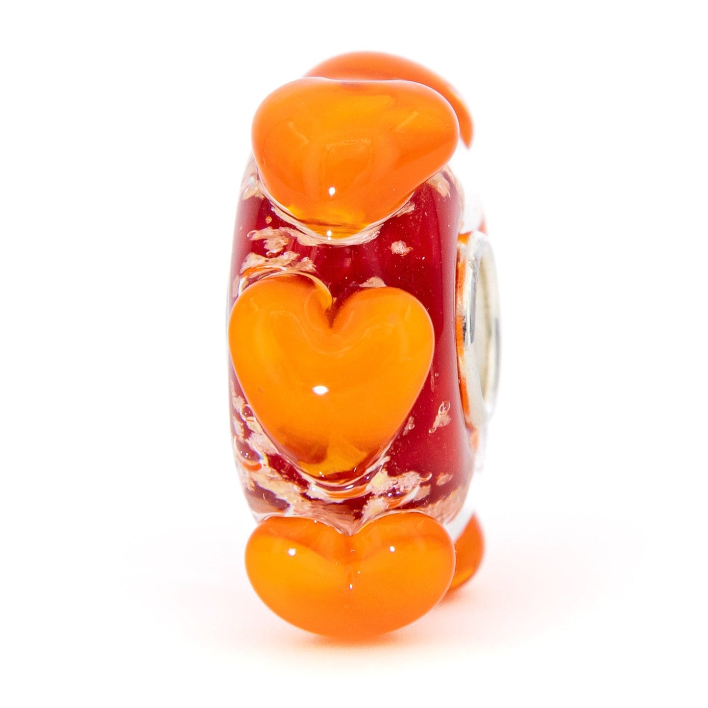 Elfbeads Pumpkin Hearts Starlight glass Bead by The Alternative Bead. Your official Elfbeads Retailer from Germany