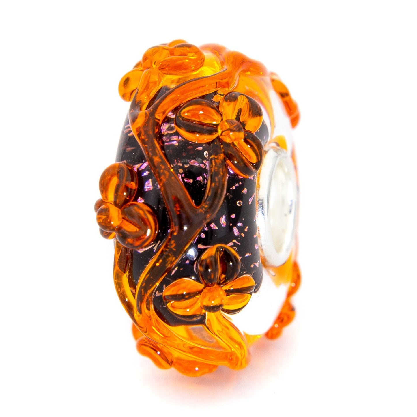 Elfbeads Pumpkin Magic Flowertwig (G210910) glass Bead - The Alternative Bead official German Retailer. Buy 4 get 5 - free DHL Shipping for all orders above 150 ?