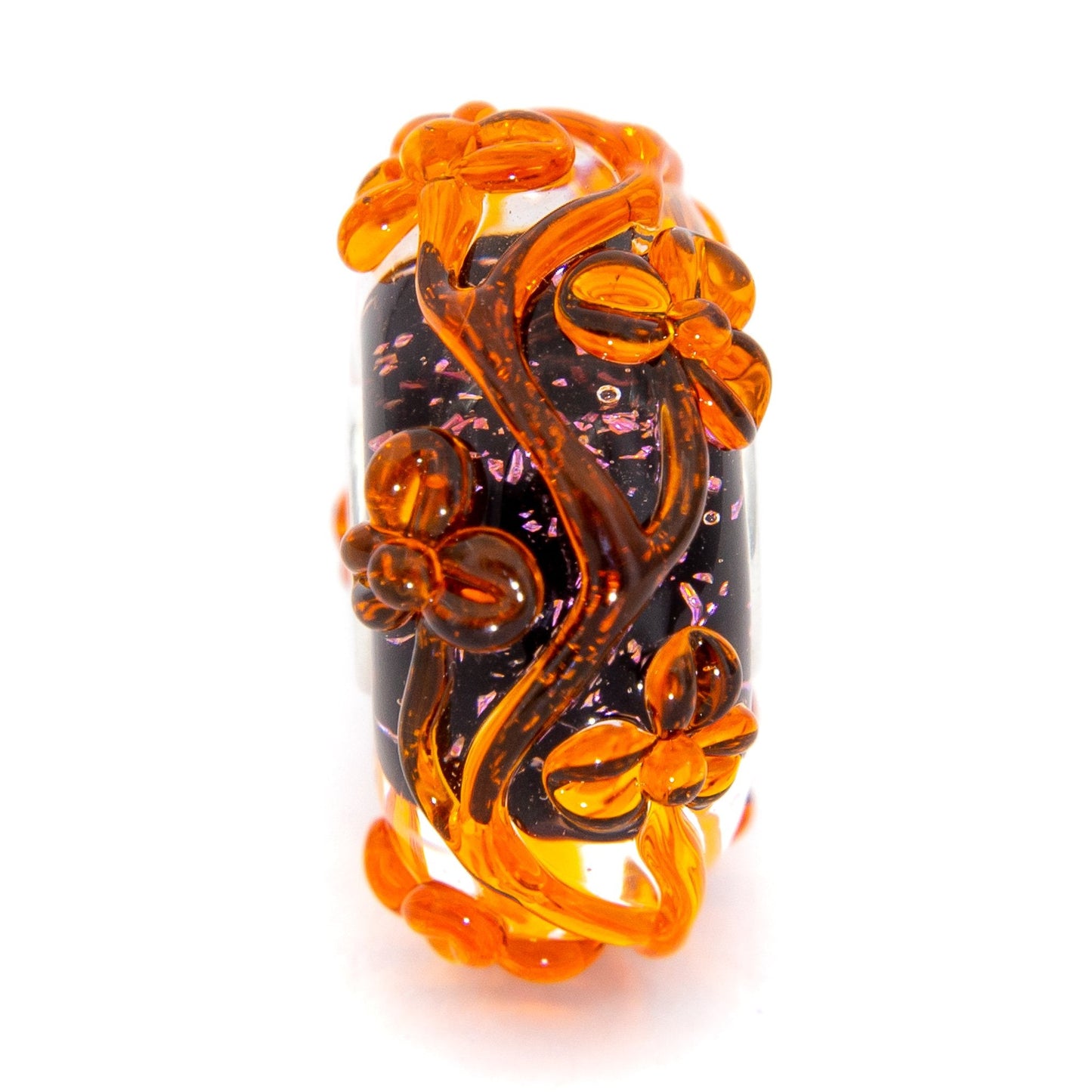 Elfbeads Pumpkin Magic Flowertwig (G210910) glass Bead - The Alternative Bead official German Retailer. Buy 4 get 5 - free DHL Shipping for all orders above 150 ?
