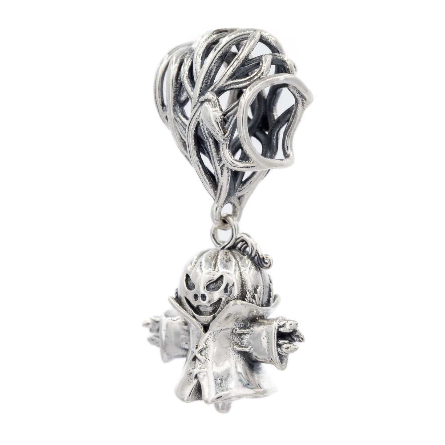 Elfbeads Pumpkin Scarecrow (S220904) silver sterling-silver Charm - The Alternative Bead official German Retailer. Buy 4 get 5 - free DHL Shipping for all orders above 150€