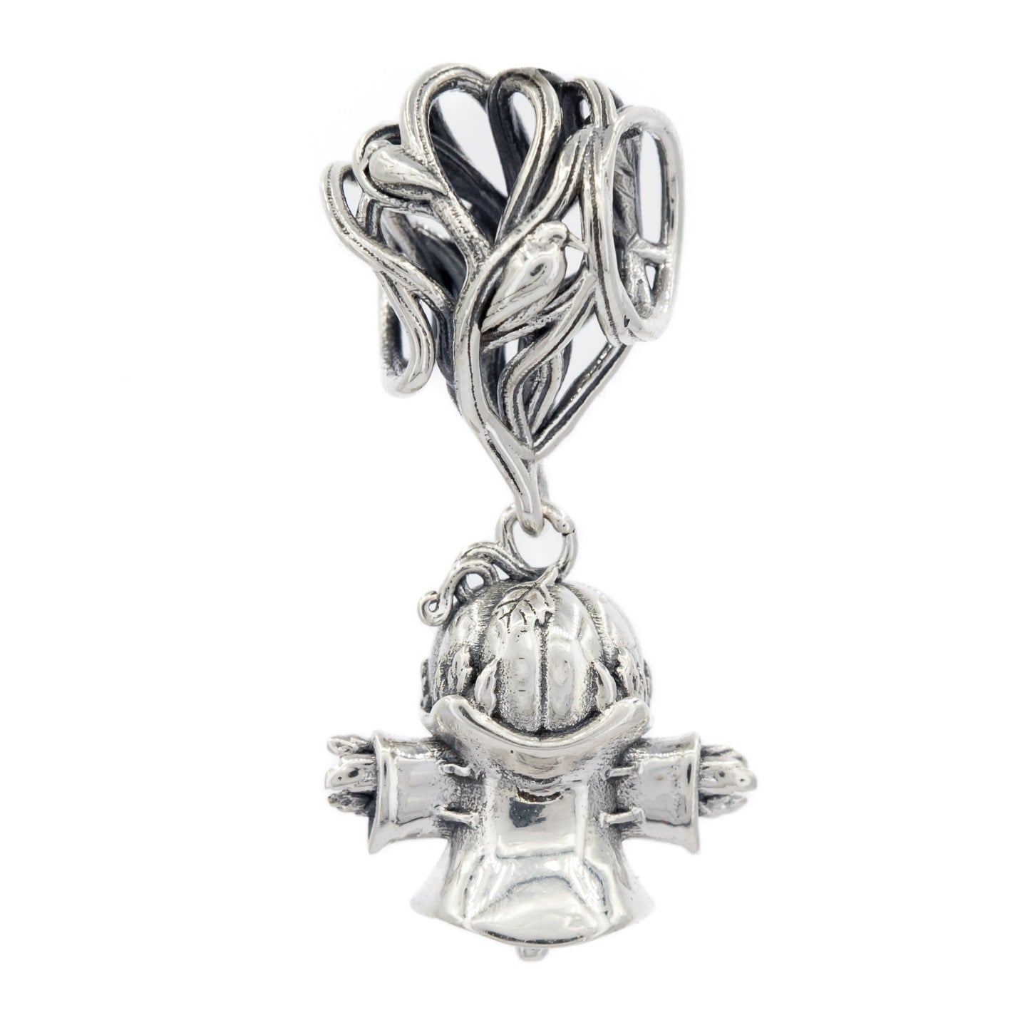 Elfbeads Pumpkin Scarecrow (S220904) silver sterling-silver Charm - The Alternative Bead official German Retailer. Buy 4 get 5 - free DHL Shipping for all orders above 150€