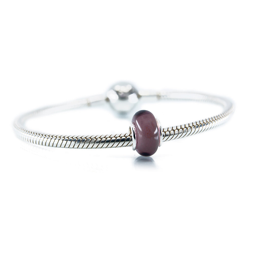 Aurora Charm Amethyst Purple Glass Spacer purple glass Spacer by The Alternative Bead. Your official Aurora Charm Retailer from Germany