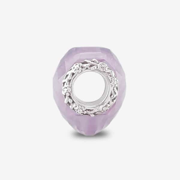 Praan Queen Heart Charm pink crystal Bead by The Alternative Bead. Your official Praan Retailer from Germany