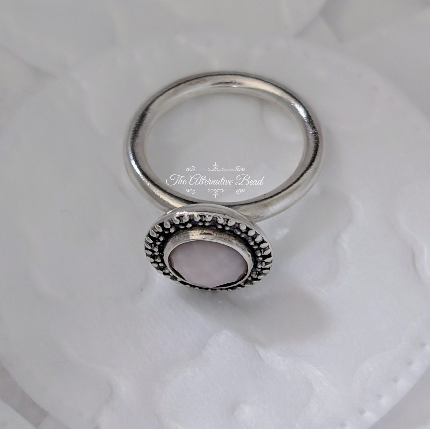 Pandora Pink Opal and Silver Ring pink sterling-silver Ring by The Alternative Bead. Your official Pandora Retailer from Germany
