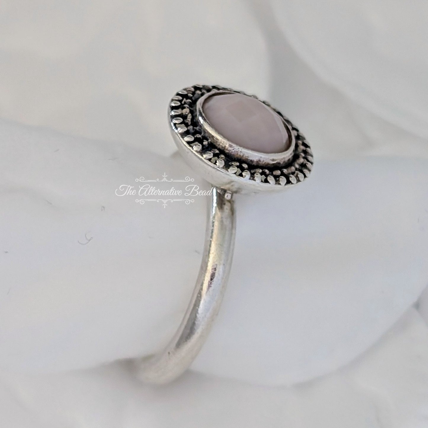 Pandora Pink Opal and Silver Ring pink sterling-silver Ring by The Alternative Bead. Your official Pandora Retailer from Germany