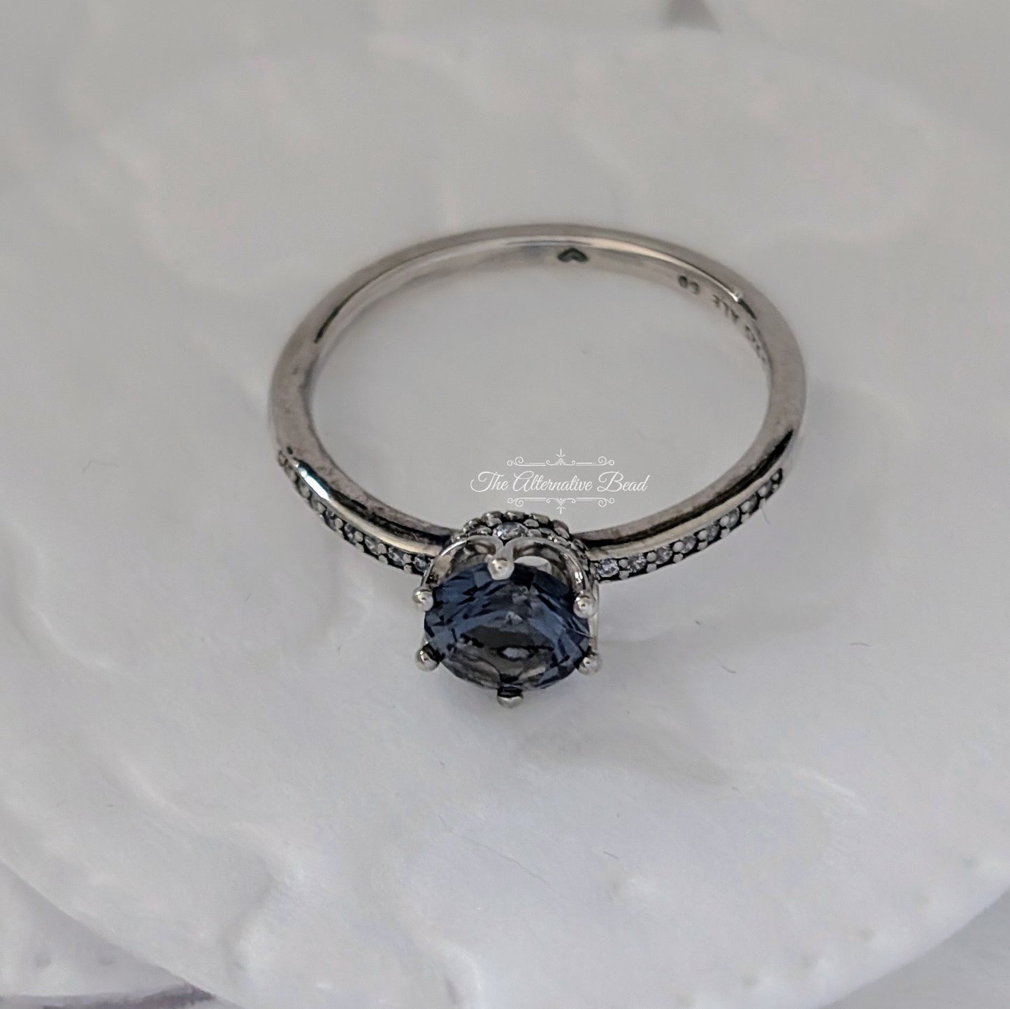 Pandora Blue Sparkling Crown Solitaire Ring blue sterling-silver Ring by The Alternative Bead. Your official Pandora Retailer from Germany