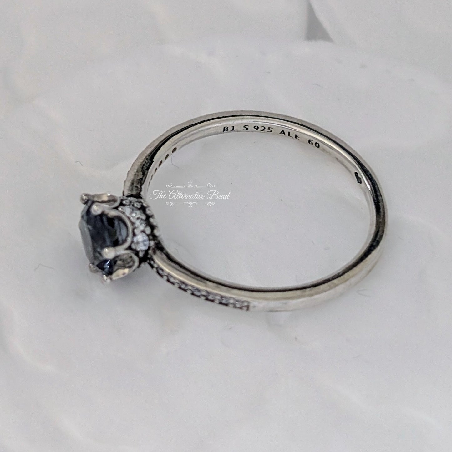 Pandora Blue Sparkling Crown Solitaire Ring blue sterling-silver Ring by The Alternative Bead. Your official Pandora Retailer from Germany