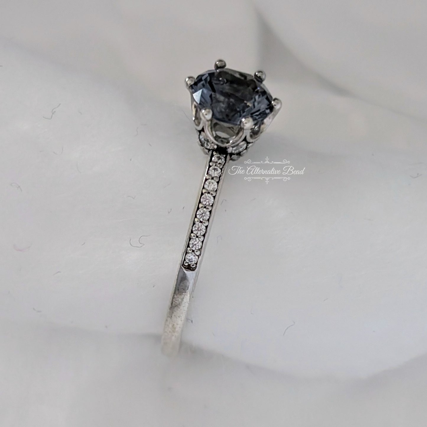 Pandora Blue Sparkling Crown Solitaire Ring blue sterling-silver Ring by The Alternative Bead. Your official Pandora Retailer from Germany