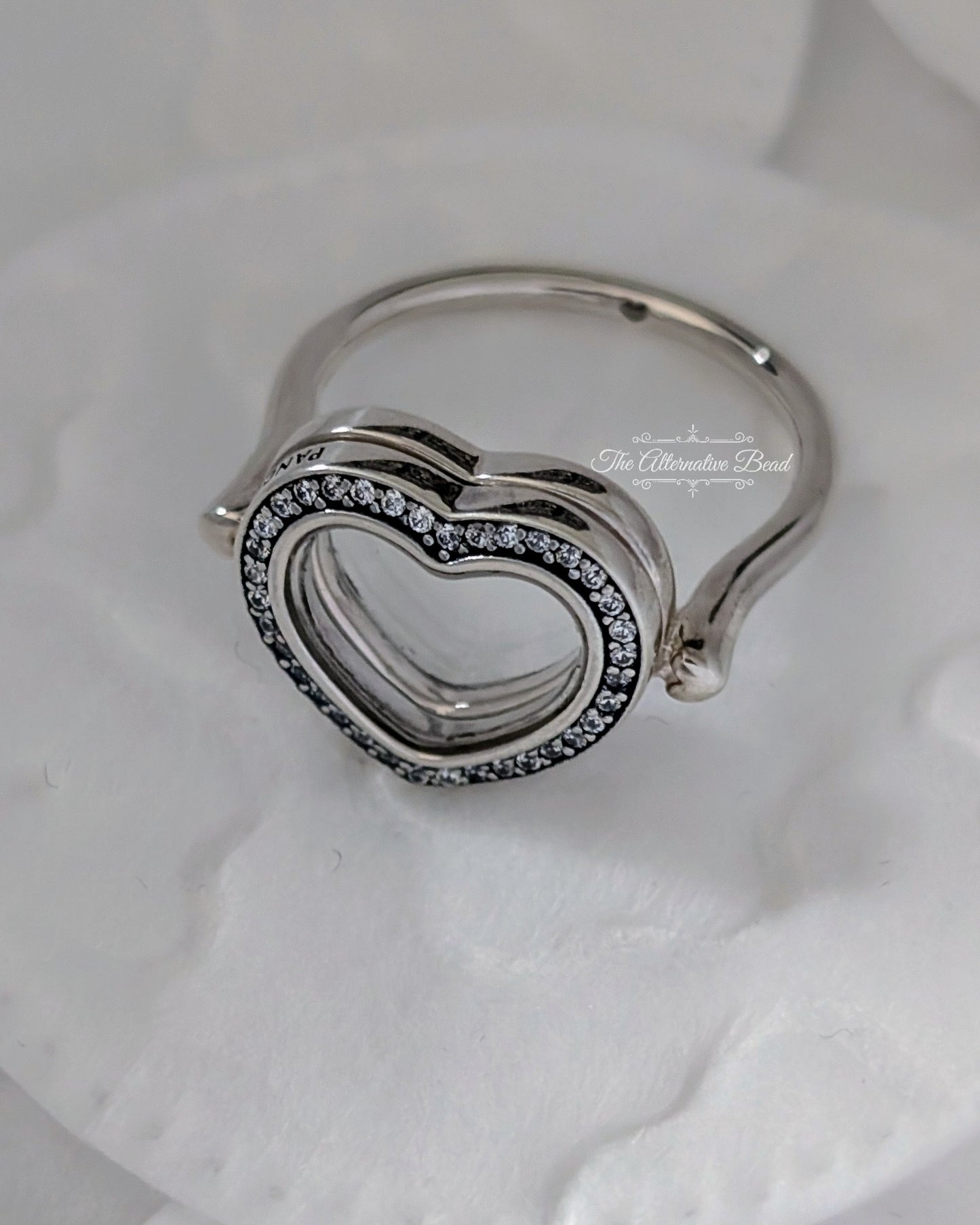 Pandora Lockets Sparkling Heart Ring silver sterling-silver Ring by The Alternative Bead. Your official Pandora Retailer from Germany