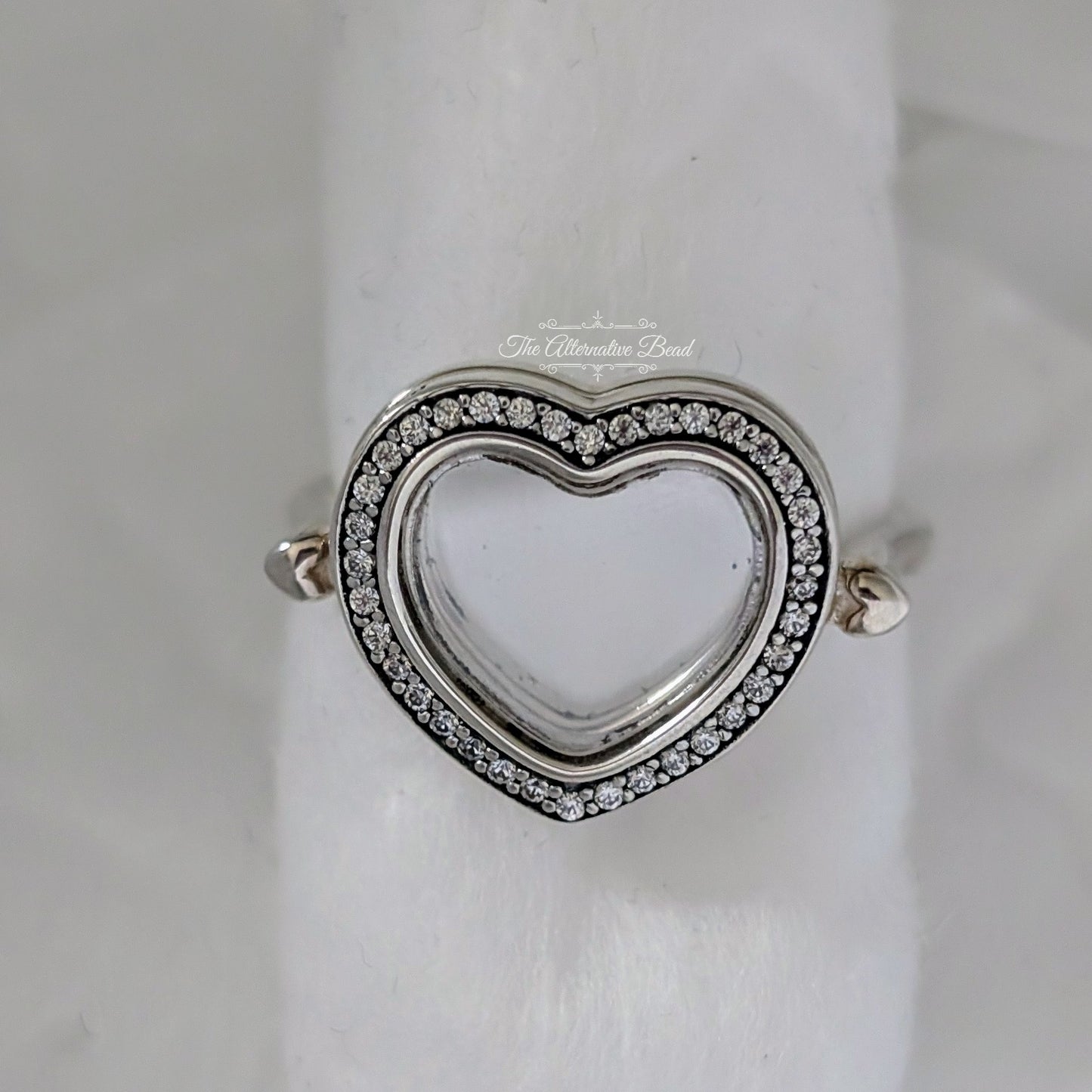 Pandora Lockets Sparkling Heart Ring silver sterling-silver Ring by The Alternative Bead. Your official Pandora Retailer from Germany