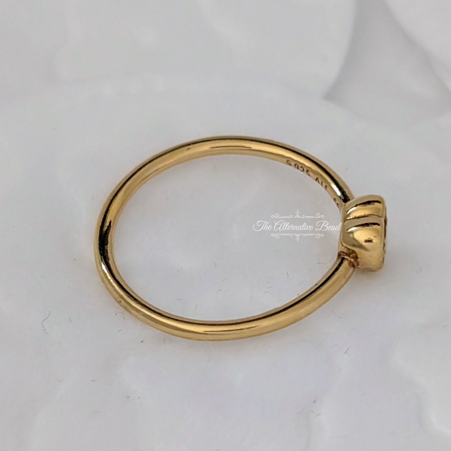 Pandora Shine Radiant Heart Ring gold; yellow sterling-silver Ring by The Alternative Bead. Your official Pandora Retailer from Germany