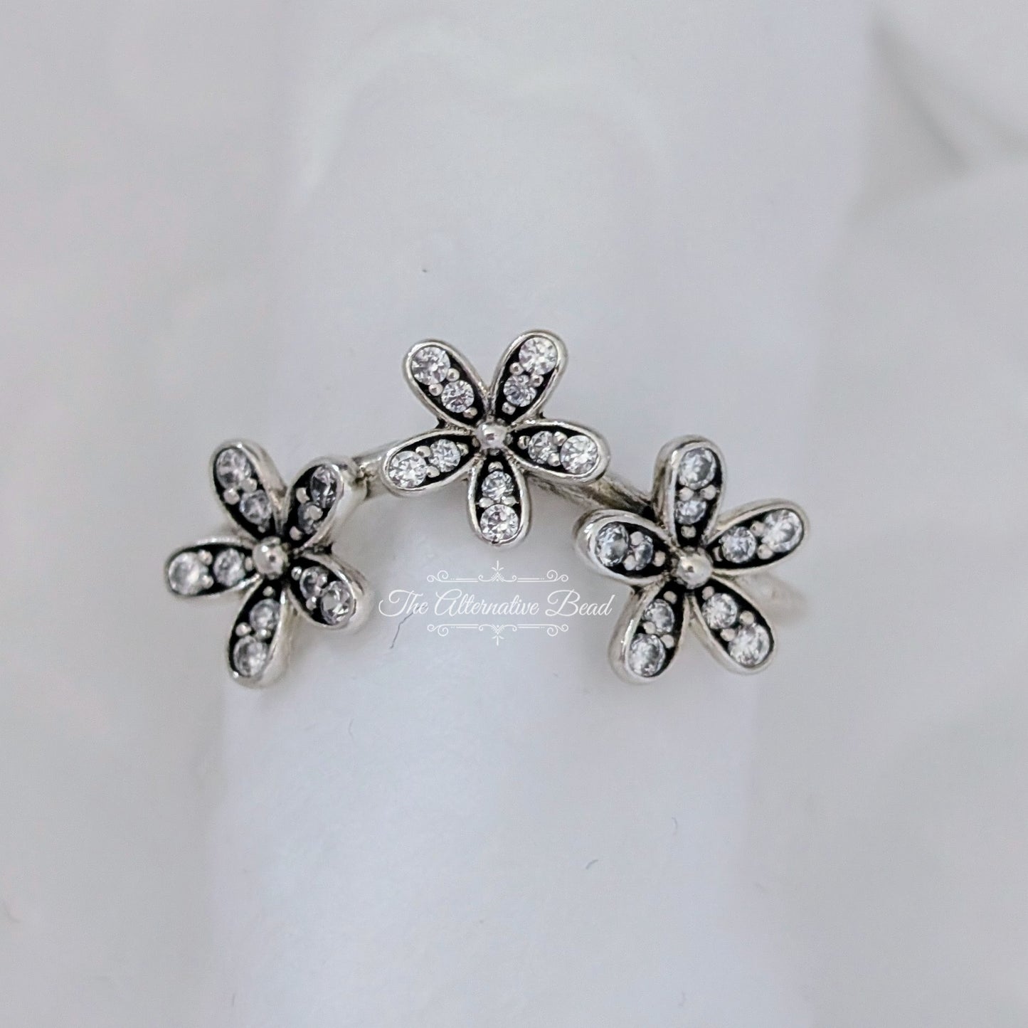 Pandora Dazzling Daisies Triple Ring silver sterling-silver Ring by The Alternative Bead. Your official Pandora Retailer from Germany