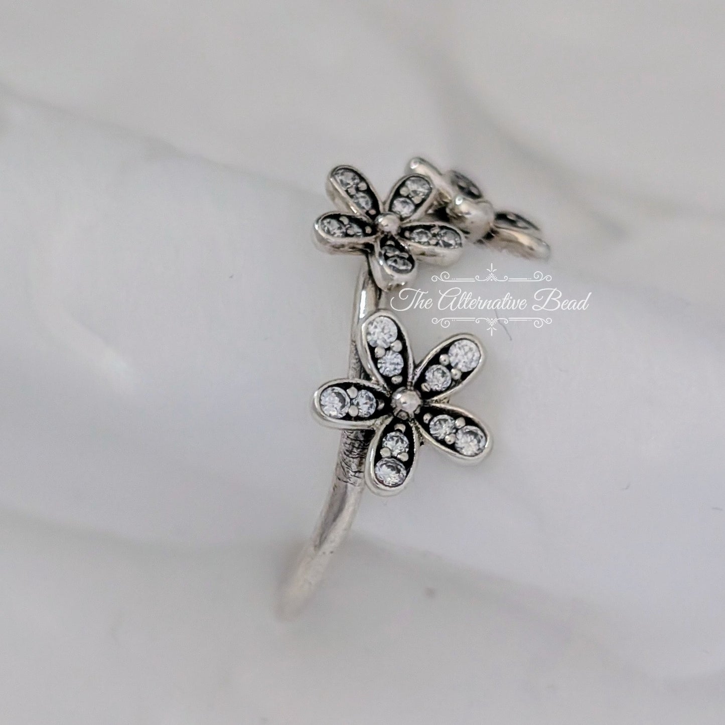 Pandora Dazzling Daisies Triple Ring silver sterling-silver Ring by The Alternative Bead. Your official Pandora Retailer from Germany