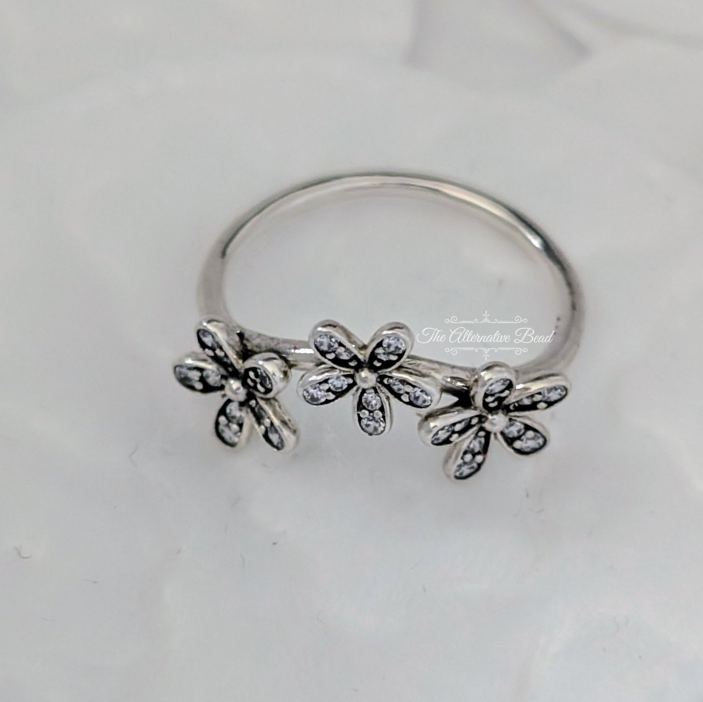 Pandora Dazzling Daisies Triple Ring silver sterling-silver Ring by The Alternative Bead. Your official Pandora Retailer from Germany