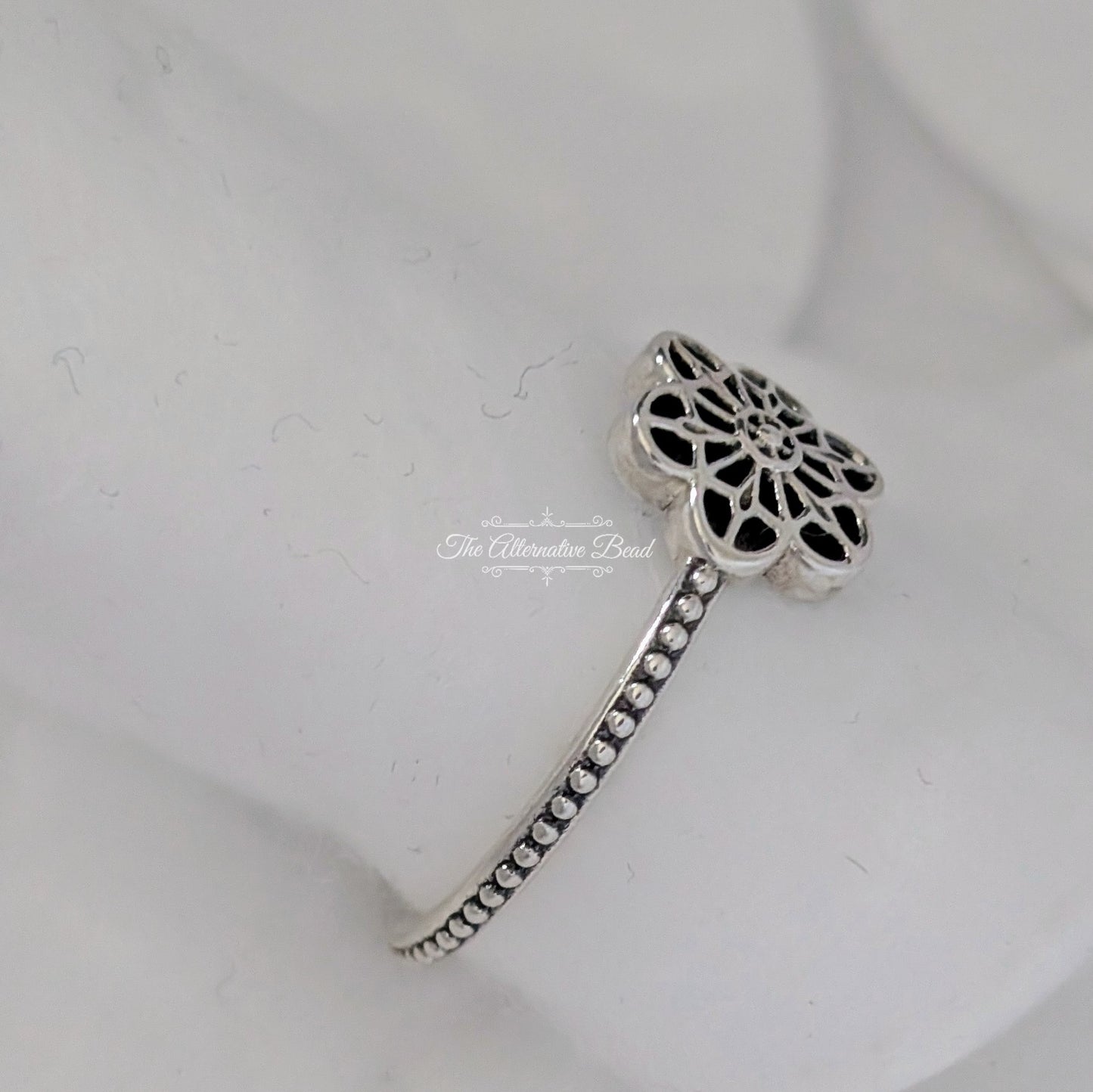 Pandora Floral Laisy Lace Silver Ring (190992) sterling-silver Ring by The Alternative Bead. Your Jewelry Retailer from Germany
