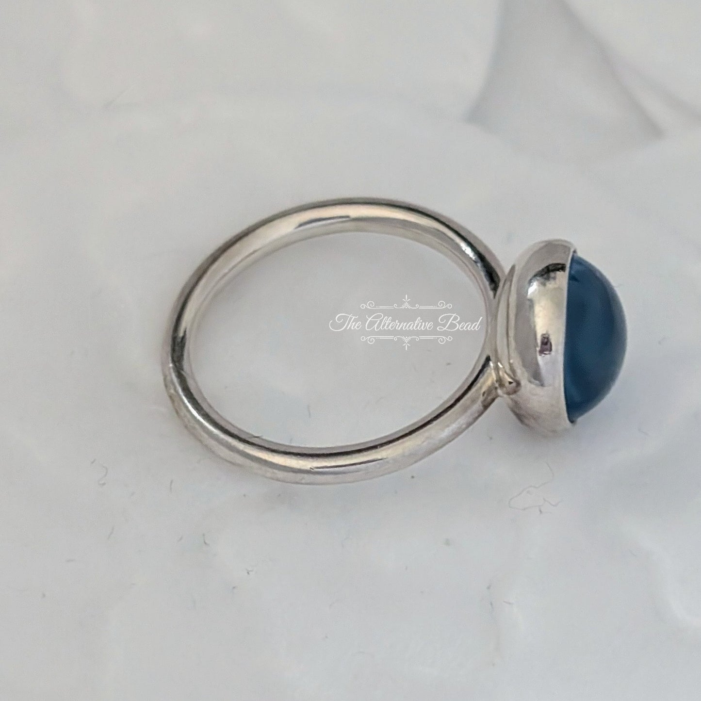 Pandora Poetic Droplet Ring with Aqua Blue Crystal blue sterling-silver Ring by The Alternative Bead. Your official Pandora Retailer from Germany