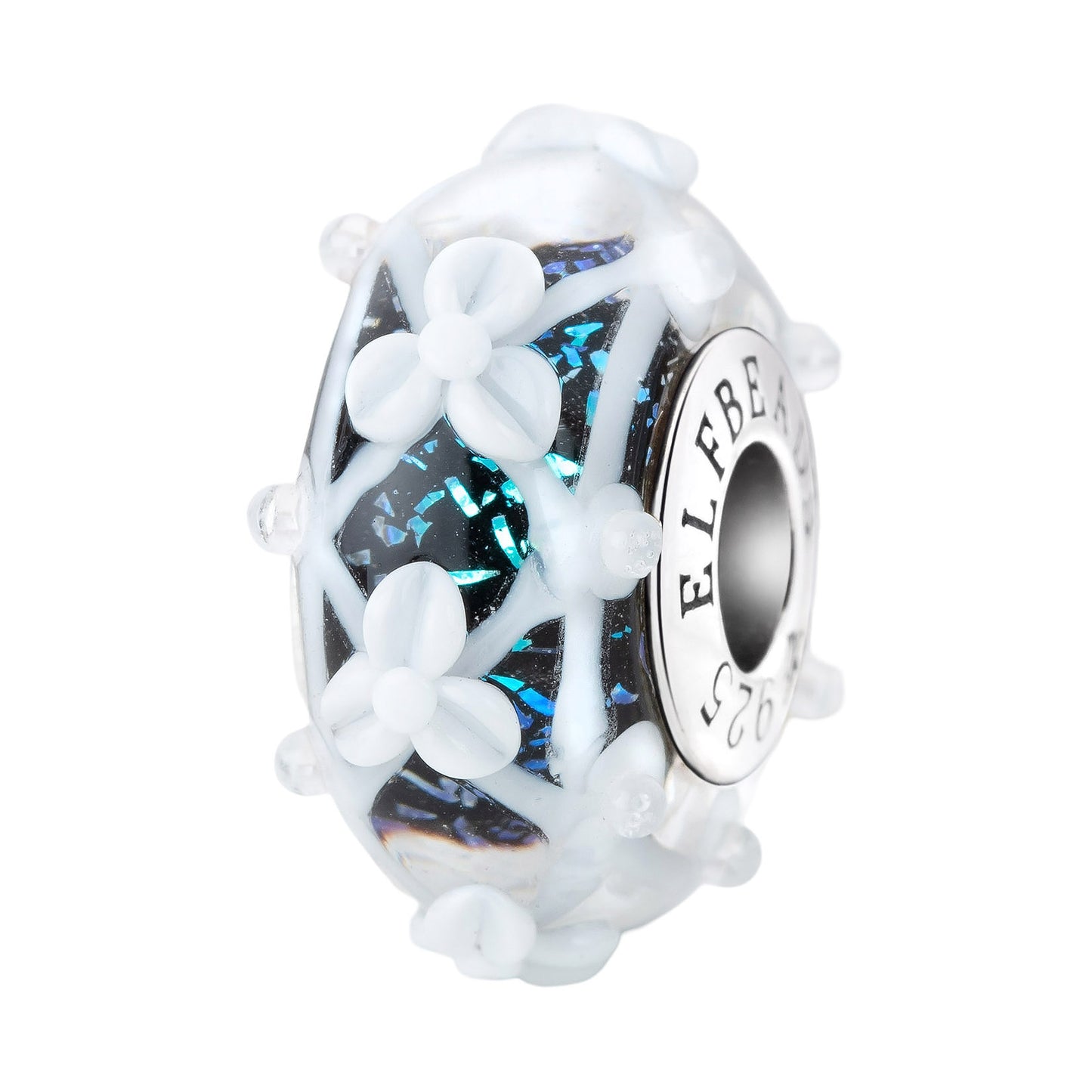 Elfbeads Ribbon Allure Twigs white glass Bead by The Alternative Bead. Your official Elfbeads Retailer from Germany