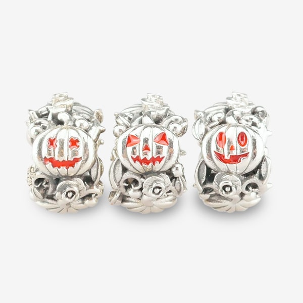 Praan Rose Pumpkin silver and orange sterling-silver Bead by The Alternative Bead. Your official Praan Retailer from Germany