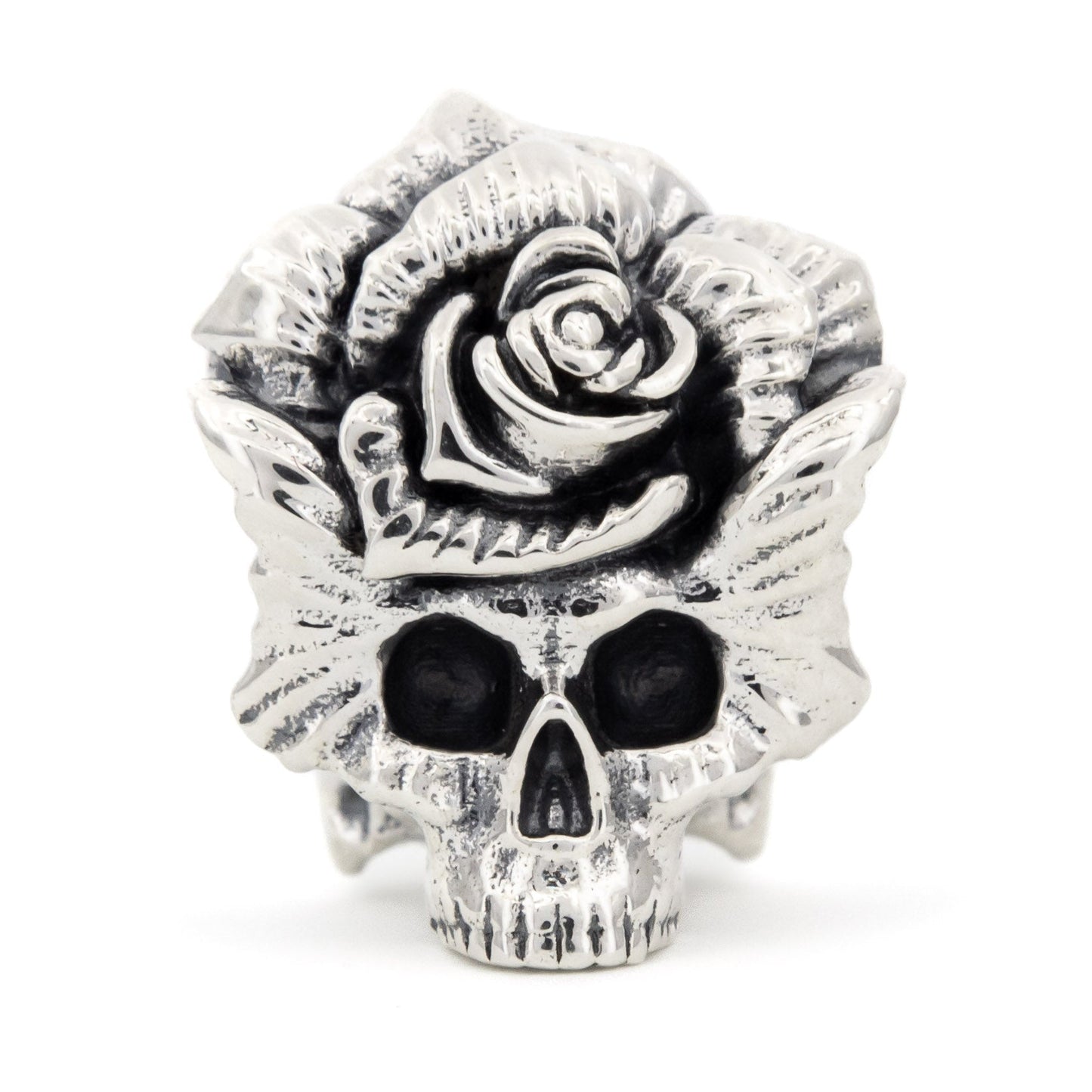 Elfbeads Rose Skull (S221001) silver sterling-silver Bead - The Alternative Bead official German Retailer. Buy 4 get 5 - free DHL Shipping for all orders above 150 ?