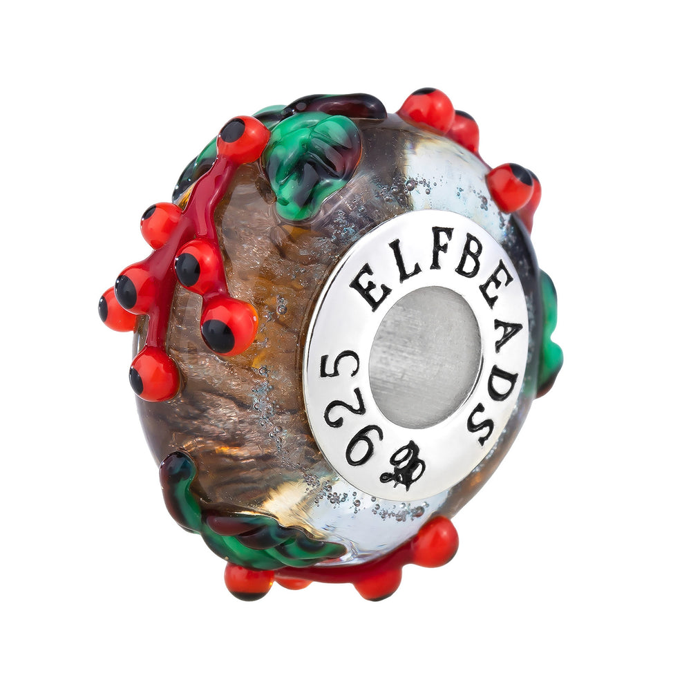 Elfbeads Rowan Berries Golddust glass Bead by The Alternative Bead. Your official Elfbeads Retailer from Germany