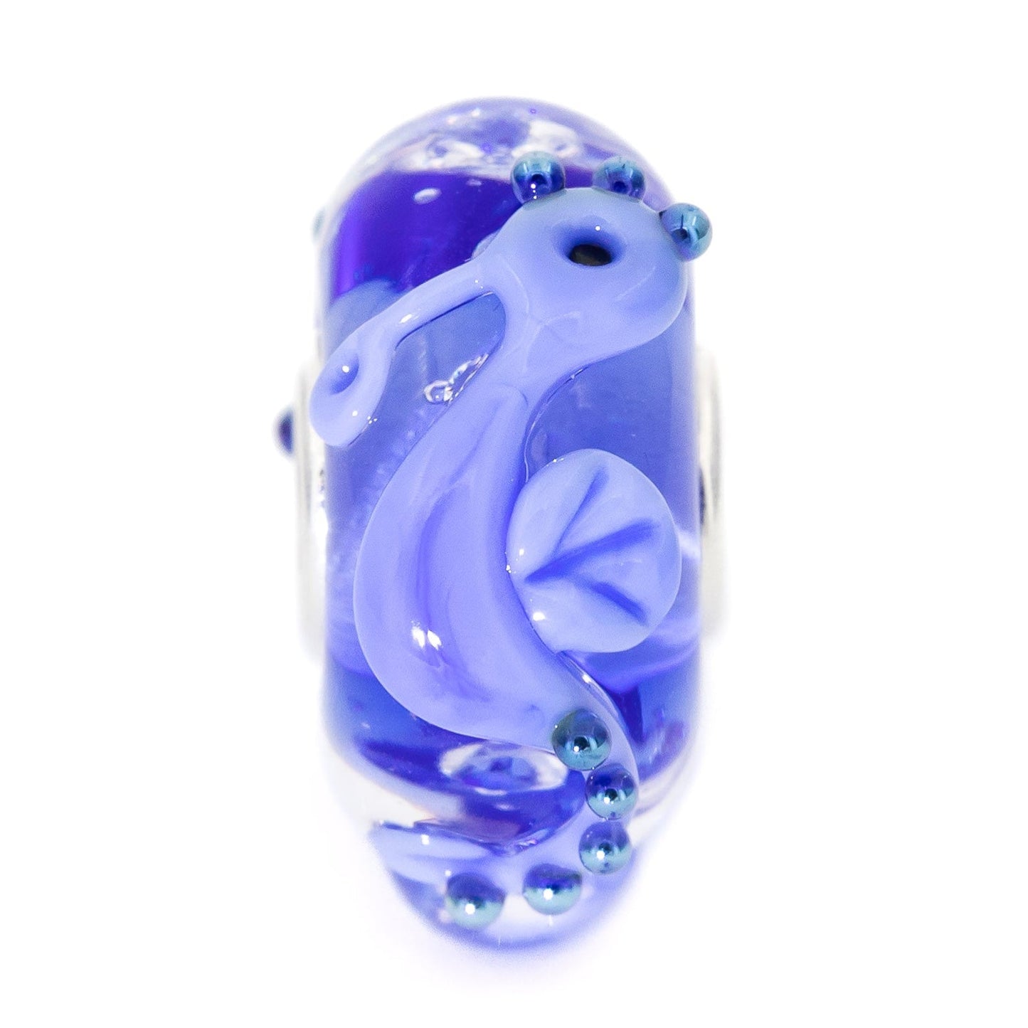 Elfbeads Royal Blue Seahorse (G220714) glass Charm - The Alternative Bead official German Retailer. Buy 4 get 5 - free DHL Shipping for all orders above 150€