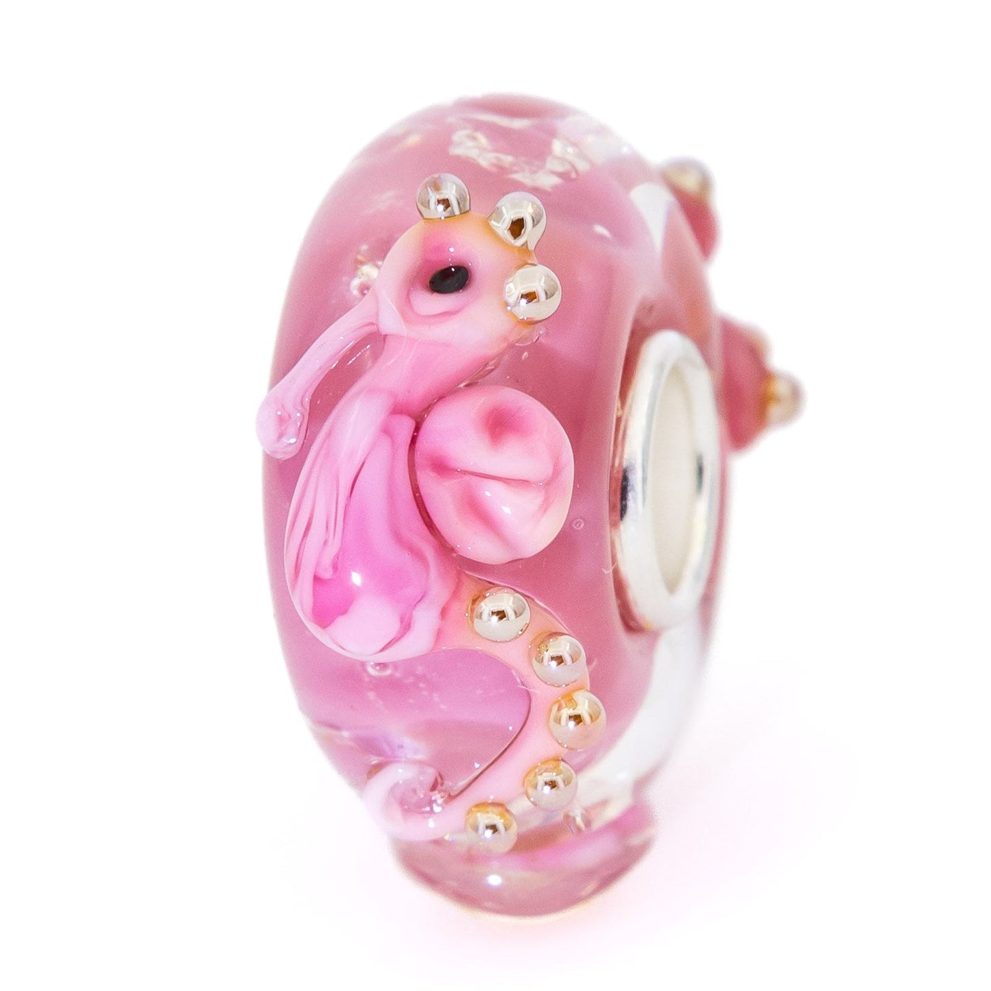 Elfbeads Royal Pink Seahorse glass Bead by The Alternative Bead. Your official Elfbeads Retailer from Germany