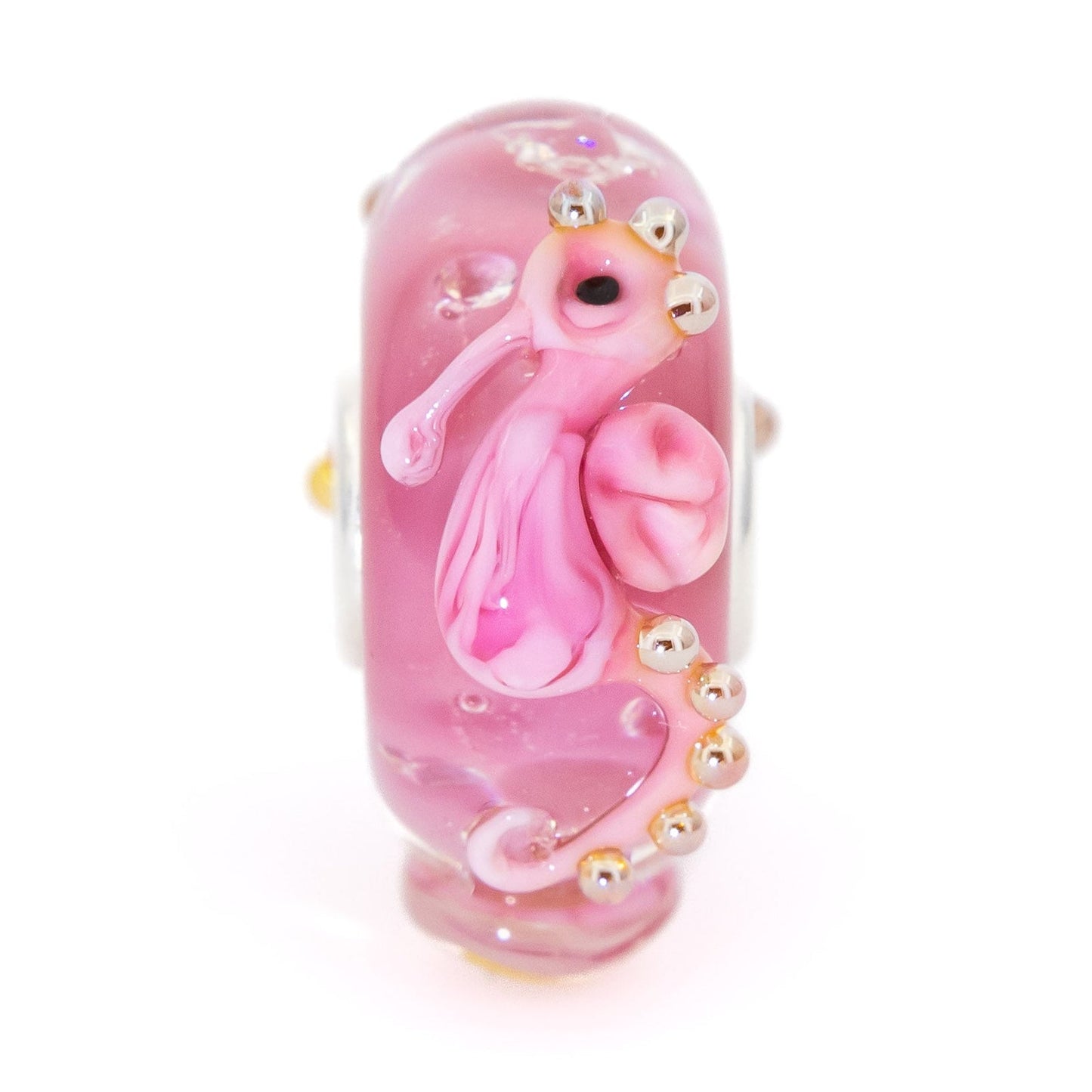 Elfbeads Royal Pink Seahorse glass Bead by The Alternative Bead. Your official Elfbeads Retailer from Germany