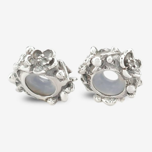 Praan Sakura Blossom Stopper Charms silver sterling-silver Stopper by The Alternative Bead. Your official Praan Retailer from Germany