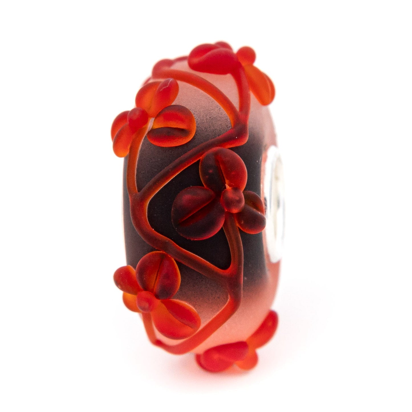 Elfbeads Scarlet Flowertwig Frost glass Bead by The Alternative Bead. Your official Elfbeads Retailer from Germany