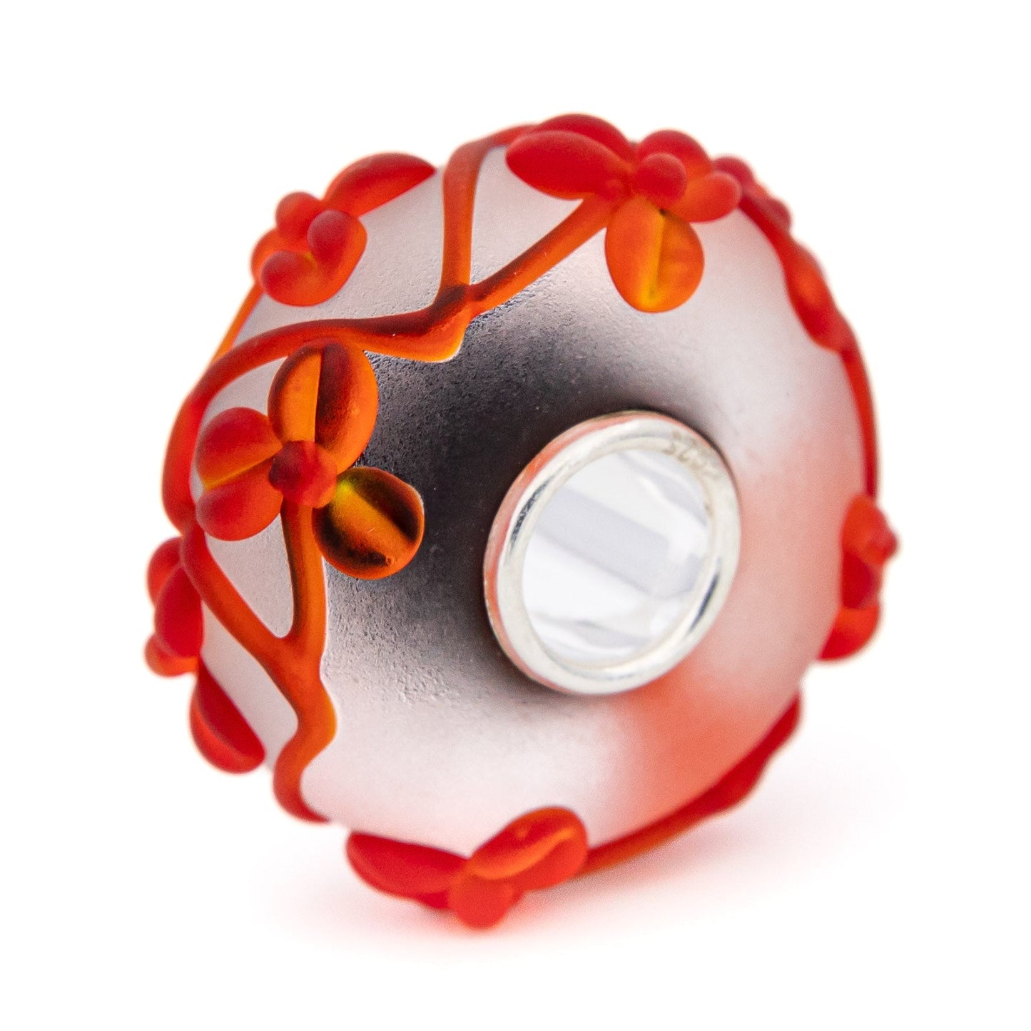 Elfbeads Scarlet Flowertwig Frost glass Bead by The Alternative Bead. Your official Elfbeads Retailer from Germany