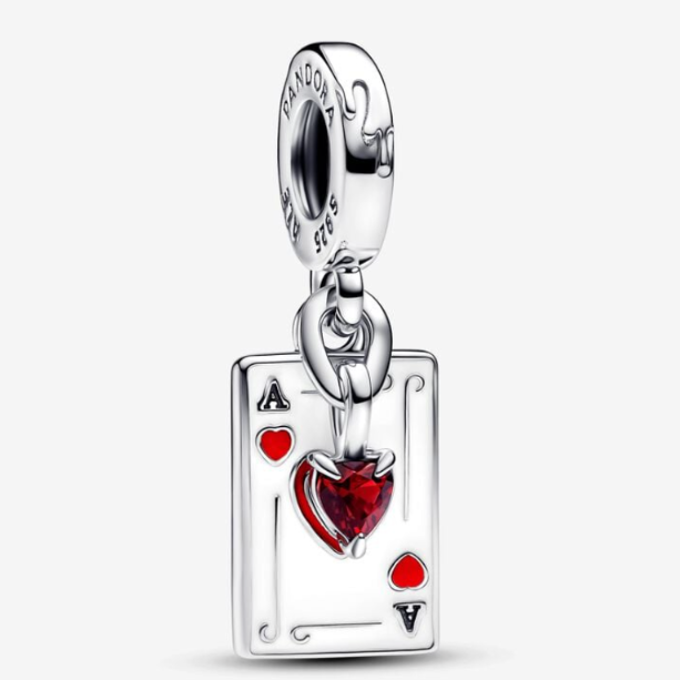 Disney x Pandora Disney Villains Queen of Hearts Double Dangle Charm red; white; black sterling-silver; enamel Dangle by The Alternative Bead. Your official Disney x Pandora Retailer from Germany