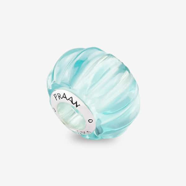 Praan Scuba Crystal Craved Charm silver sterling-silver Bead by The Alternative Bead. Your official Praan Retailer from Germany