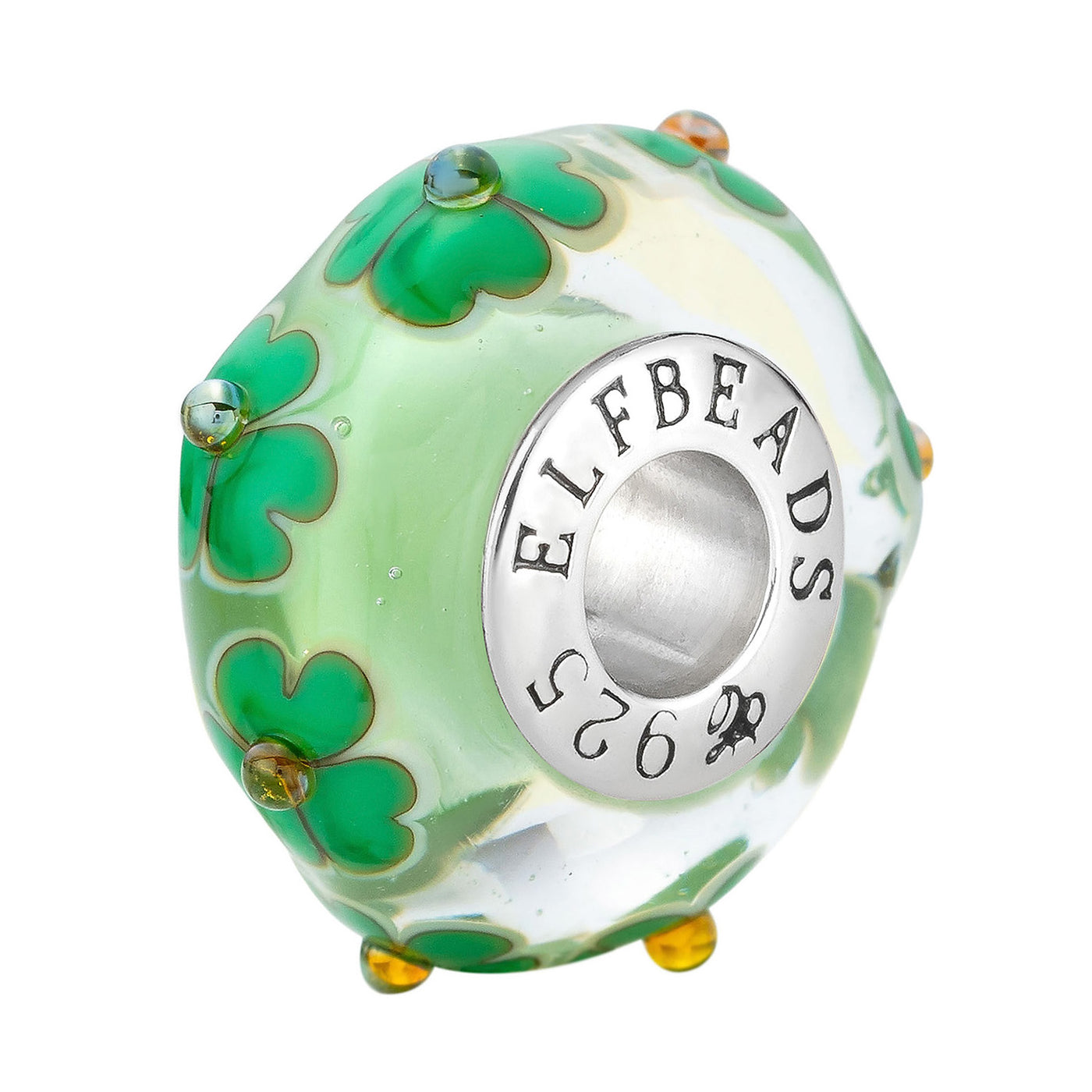 Elfbeads Shamrock Meadow glass Bead by The Alternative Bead. Your official Elfbeads Retailer from Germany