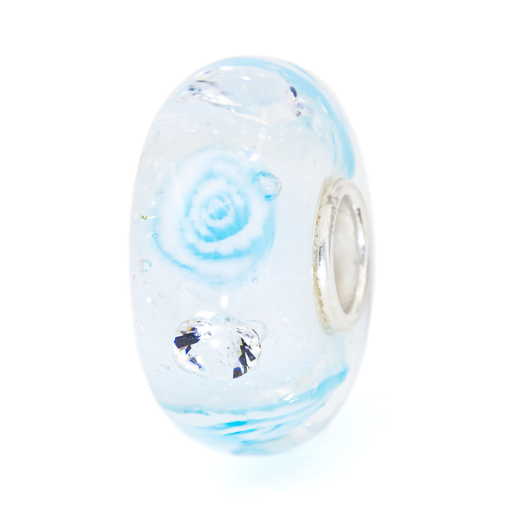 Elfbeads Snow Rose Monroe glass Bead by The Alternative Bead. Your official Elfbeads Retailer from Germany