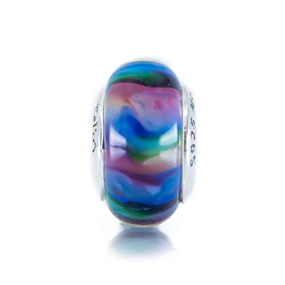 Aurora Charm Sparks of Wonder Glass Bead LE blue; purple; pink glass Bead by The Alternative Bead. Your official Aurora Charm Retailer from Germany