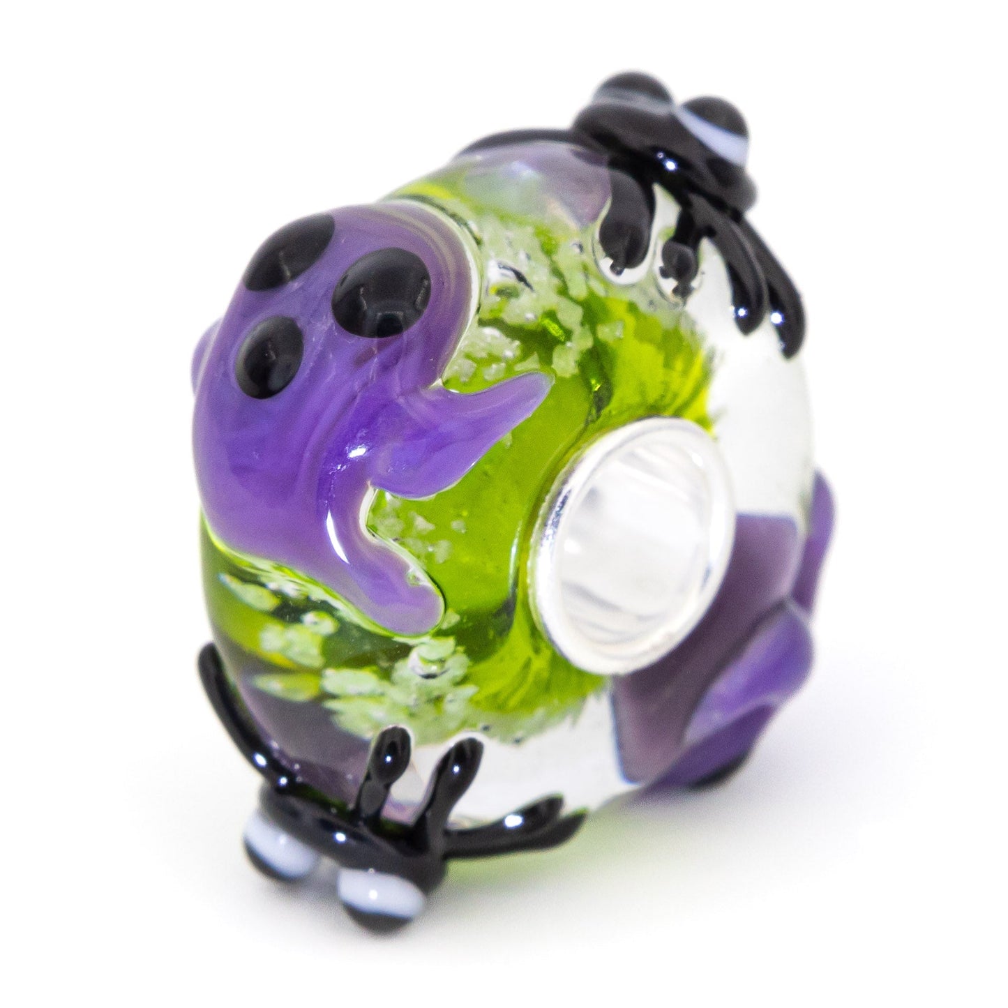 Elfbeads Spider Ghosts Greenlight glass Bead by The Alternative Bead. Your official Elfbeads Retailer from Germany
