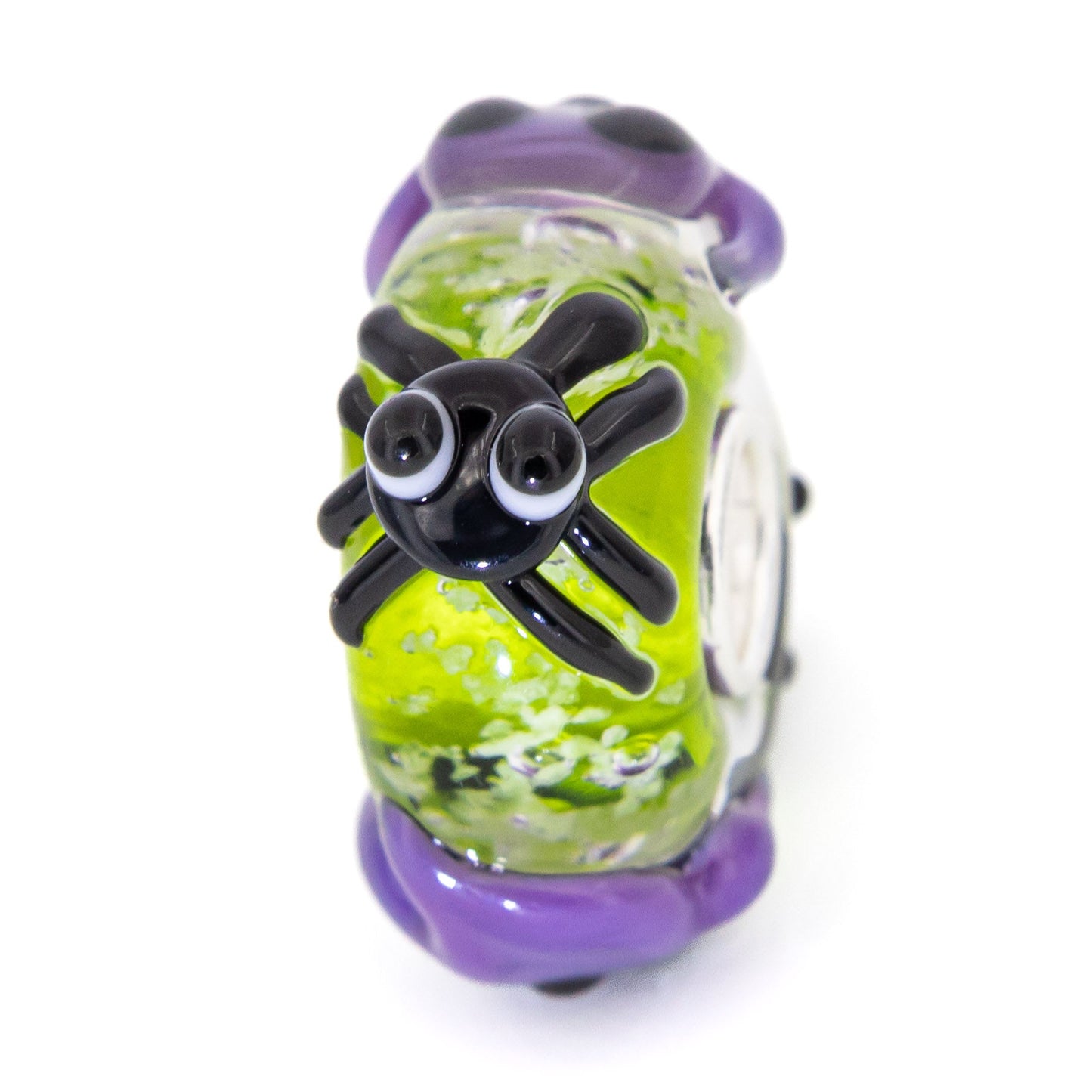 Elfbeads Spider Ghosts Greenlight (G220905) glass Bead - The Alternative Bead official German Retailer. Buy 4 get 5 - free DHL Shipping for all orders above 150 ?